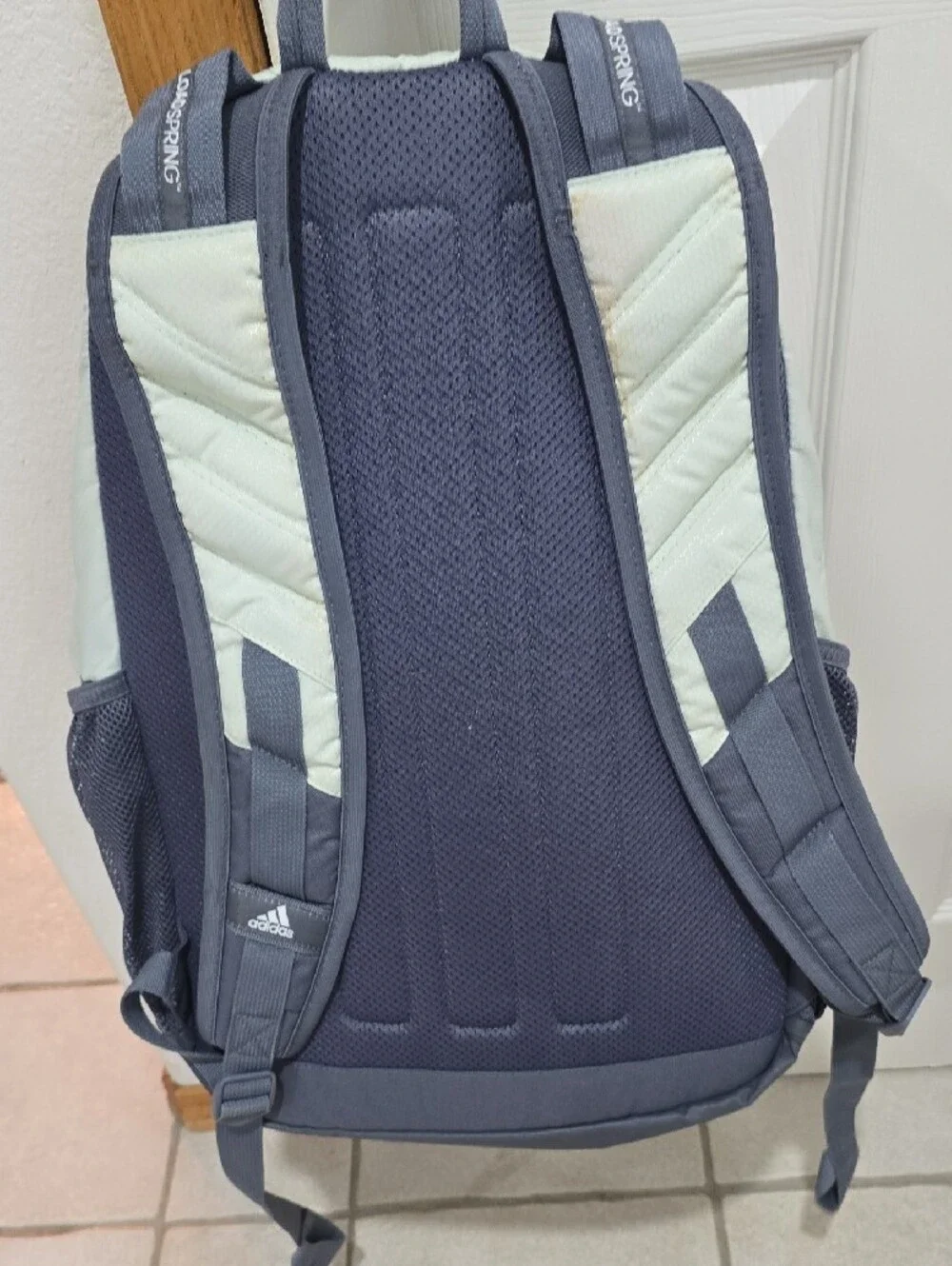 adidas Light Mint and Gray Multi-Compartment Backpack
